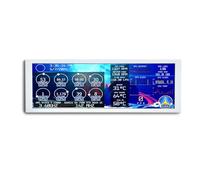 VSDISPLAY White 7.84 Inch 1280x400 IPS Mini Monitor Stretched Bar LCD Display,with USB C Video Port