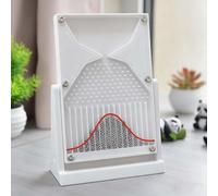 Vsdpve 12x18cm Desk Galton Board, Normal Distribution Model, Physics Lab Teaching Tool, Desk Toy for Probability & Financial Education, Inspires Curiosity for Educators & Students (White)