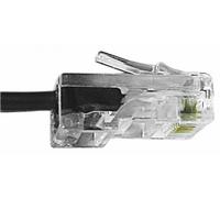 Vse 612130 Modular Connection Cable, RJ45, 8/4 RJ45 8P4 °C Male to RJ45 Male/10 m Length Black