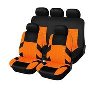 VSESTCDPB For Volvo C30 C70 S40 S60 S80 S90 V40 V50 V60 XC40 XC60 XC70 XC90 Car Seat Covers Seat Cushion Protector Car Seat Cover(Orange,FULL SET)