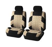 VSESTCDPB For Volvo C30 C70 S40 S60 S80 S90 V40 V50 V60 XC40 XC60 XC70 XC90 Car Seat Covers Seat Cushion Protector Car Seat Cover(BEIGE,2Pcs)