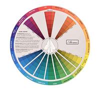 Vseutiac Color Wheel Color Mixing Guide Color Chart Color Board Palette Paper Material Easy Chromatic Identification Suitable for Crafting Kids Adult Learning