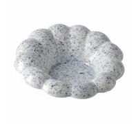 Vseutiac Display Tray Ceramic Jewelry Tray Trinket Dish Holder with Smooth Glaze and Retro Terrazzo Look for Tabletop Organization Suitable for Home Decoration Product Photography, Blue