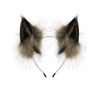 Vseutiac Headband with Upright Cat Shaped Ears and Soft Faux Fleece Texture for Cosplay Character Looks Suitable for Festive Celebrations