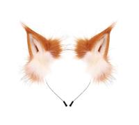 Vseutiac Headband with Upright Cat Shaped Ears and Soft Faux Fleece Texture for Cosplay Character Looks Suitable for Festive Celebrations