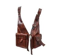 Vseutiac Outdoor Shoulder Pack Leather Crossbody Bag Shoulder Bag Underarm Bag With Adjustable Strap And Easy Access Pockets Retro Metal Buckles And Neat
