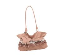 Vseutiac Tote Handbag Shopping Bag Wide Shoulder Strap Elegant PU Leather Suitable for Daily Use Travel Family Gatherings, Pink