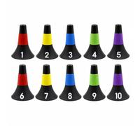 Vseutiac Training Marker Cone Agility Cone Sports Cone Training Cone With Stable Flared Base and Tapered Top for Marking and suitable for basketball soccer courses shuttle runs youth coaching