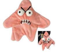 VSFJZJKJ Angry Starfish Toys, Dancing Stars Plush Starfish Plush Move Toys, Backpack Pendants and Key Chains, Perfect Halloween Funny Gifts