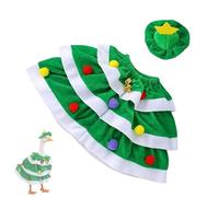 VSFJZJKJ Christmas Goose Outfits, Porch Goose Autumn Decorative Clothing, Hat+Shawl, Reusable, Easy to Put On and Take Off, Will Not Slip Off