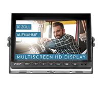 VSG 10" Quad Reversing Monitor/Heavy-Duty / 4 Video Inputs / 12-24 Volt/Extremely Rugged/Viewing Mirror/Camera Power Supply/E-Approval/Select Series