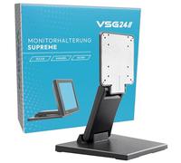 VSG 24 Supreme Flexible Monitor Mount, Stable VESA 100 x 100 Table Mount, Screen Stand POS, Desk Monitor Stand 10-22 Inches, Touchscreen Cash System, Mount Arm for Table Black