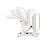 VSG24 92006 - POS, PC or Touch Screen Monitor Stand, Monitor Support Arm, Sturdy, Foldable and Adjustable, VESA, Metal, for 10 to 22 Inch Screens - White