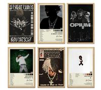 VSGWPACF Ken Poster Carson (Set of 6) Album Cover Posters Music Canvas Posters for Bedroom Wall Art Decor Posters & Prints 08x12inch(20x30cm) Style-2
