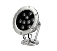 VSHENG LED Pool Lights Stainless Steel Underwater Light Low Voltage AC12/24V IP68 Waterproof Pond Light for Swimming Pools Ponds Fountains Landscape Lamp(Warm White,6W-AC12V)
