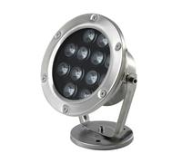 VSHENG Outdoor Underwater Lights LED Pond Light AC12/24V Stainless Steel Fountain Light IP68 Waterproof for Waterfall Parks Landscape Light(Yellow,48W-AC12V)