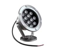 VSHENG Underwater Spot Light LED Pond Light IP68 Waterproof Fountain Lights Stainless Steel Low Voltage DC12/24V Spotlight for Waterfall, Pond, Garden, Swimming Pool Flood Light(Warm White,24W-DC12V)