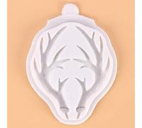 vsilay Antler Hairpin Mould Christmas Reindeer Hair Clip Resin Mould for Epoxy Casting Ornament Women Girls Xmas Decor Party