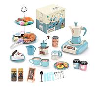 vsilay Low Tea Children Pastry Kit Toy Coffee Machine Toy Toddler Ware Girls Pretend Role-Play Set Coffee Machine