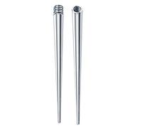 vsilay Stainless Steel Ear Gauges Stretching Plugs Tapers Insertion Pin for Ear Nose Stretcher 16G 14G Piercing Stretching Kit
