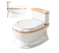 Vsino Potty Training Toilet - Child Friendly Seat, Removable Potty with Splash Guard, Non-Slip Mat, for 1-3 Years Old Boys Girls Bathroom Bedroom