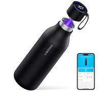 VSITOO 33oz Smart Self Cleaning Water Bottle，Insulated Water Bottle with Stainless Steel, BPA-Free, AI Self-Clean, 30-Day Battery, Magnetic Charging for Travel, Gym or Office, Black