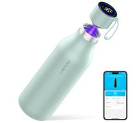 VSITOO 33oz Smart Self Cleaning Water Bottle，Insulated Water Bottle with Stainless Steel, BPA-Free, AI Self-Clean, 30-Day Battery, Magnetic Charging for Travel, Gym or Office, Blue