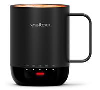 VSITOO S3 Pro 16oz Smart Self Heating Coffee Mug,Heated Coffee Mug with Auto-Sensing AI Heats Drinks to 120-150°F Hands-Free.Perfect for Home/Office,Ideal for Men/Women, Black