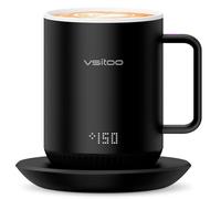 VSITOO Temperature Control Smart Mug S3, 10 oz White Stainless Steel, S3-B