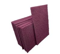 VSM 402395 Abrasive Hand Pad, 6" x 9", Fine Grade, Maroon (Pack of 10)