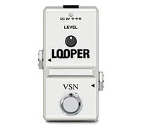 VSN Looper Guitar Pedal Loop Effect Pedals Electric with Memory Card Port Unlimited Loops Recording 10 Minutes True Bypass