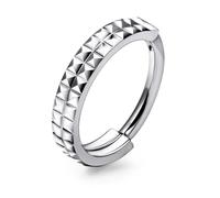 Vsnnsns Astm F136 Titanium Nose Rings Hoops 20G 18G 16G Tragus Daith Rook Helix Cartilage Conch Earrings Hoops Septum Nose Rings Snake Bite Lip Rings Labret Piercing Jewelry Hoops For Women Men, Metal