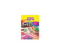 Vsorce4u 1 x A4 40 Sheets Sketch Pad 90gsm Sketching Drawing Book White Plain Cartridge Paper Pad Spiral Bound Artist Drawing Pad for Art & Craft