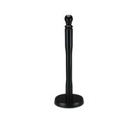 Vsorce4u 1 x Black Beech Wood Wooden Toilet Paper Roll Spike Stand - Paper Roll Holder, Paper Towel Rack, Stand, Organizer For Kitchen Bathroom