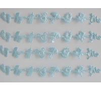 Vsorce4u 2 x 32pcs Blue Baby Embellishments for Crafting Card Making Scrapbooking Art & Craft