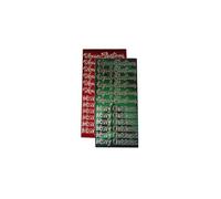 Vsorce4u 2 x Red & Green Sparkly Merry Christmas Peel Off Sticker Sheets for Card Making