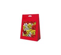 Vsorce4u 20 x Mixed Colour Gold Red Silver Metallic Gift Bows Self Adhesive Metallic Foil Wrap Gift Bows
