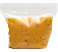 Vsorce4u 25 x 1L Reusable Soup & Sauce Liquid Storage Bags - Stands Up Liquid Storage Fridge Freezer Bags Pouch