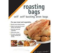 Vsorce4u 2pcs Large Turkey Oven Roasting Bags Self Basting Oven Bags Oven Microwave Roasting Cooking Bags (45 x 55cm)