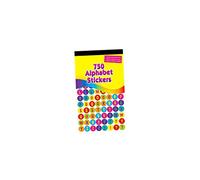 Vsorce4u 750 x Self Adhesive Lower Case Uppercase Letters Numbers & Symbols Sticker Sheet Colourful Alphabet Stickers for Learning, Art & Craft