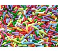 Vsorce4u Rainbow Strands Cupcake Edible Sugar Sprinkles, Cupcake Cake Topper For Cake Cake Pops, Desserts Decoration (25g)