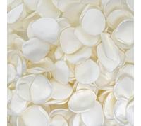 Vsosfiza 200 PCS Rose petals for Wedding,Reusable Silk Petals,Artificial Scatter Petals for Wedding Walk,Valentine's Day,Bridal Showers(White)
