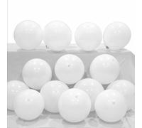 Vsosfiza 5inch White Balloons Small Latex Helium Balloons White Mini Latex Balloons(100Pack)