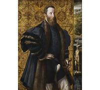 VsoxA Famous HD Print Picture Wall Art Painting Portrait of Pier Maria Rossi Di San Secondo by Parmigianino Vintage Poster for Office Decor 60x90cm