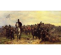 VsoxA Famous HD Print Picture Wall Art Painting the Return From Inkerman by Elizabeth Vintage Poster for Office Decor 60x90cm