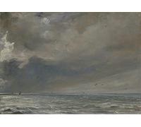 VsoxA Famous HD Print Picture Wall Art Painting the Sea Near Brighton by John Constable Vintage Poster for Office Decor 60x90cm