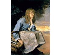 VsoxA Famous Illustration Wall Art Poster Artwork Caller Herrin by John Everett Millais Paintings Wall Art for Hallway Decor 60x90cm