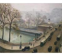 VsoxA Famous Illustration Wall Art Poster Artwork View of the River Seine by Albert Marquet Paintings Wall Art for Hallway Decor 60x90cm