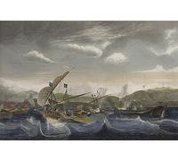 VsoxA Famous Wall Art Decor Canvas Wall Art Andrea Doria Dispersing the Spanish Fleet Ahead of the Var Mouth for Home Decor 60x90cm