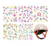 Vspek Unicorn Reflective Stickers, 5 Pcs High Visibility Adhesive Bike Stickers, Car Decals, Waterproof Warning Reflective Sticker for Bicycle, Cycling Helmets, Skateboard, Water Bottle, Multicolor